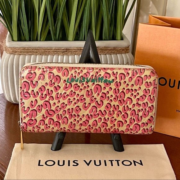 Louis Vuitton Stephen Sprouse Blanc Corail Vernis Leopard Zippy Limited Edition - Picture 2 of 15